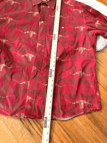 Barn Fly Vintage Southwestern Barbwire Cotton Western Shirt Size M - Picture 7 of 8