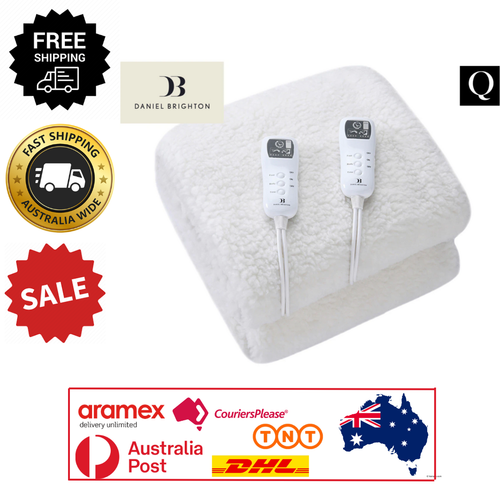 Daniel Brighton Multi Zone Fleece Electric Blanket Queen Bed 4