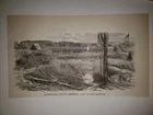 Vicksburg VA General William Tecumseh Sherman Battery Civil War 1896 Sketch