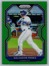 Salvador Perez 2021 Panini Prizm Baseball Green Parallel #220 Royals Tier III 3