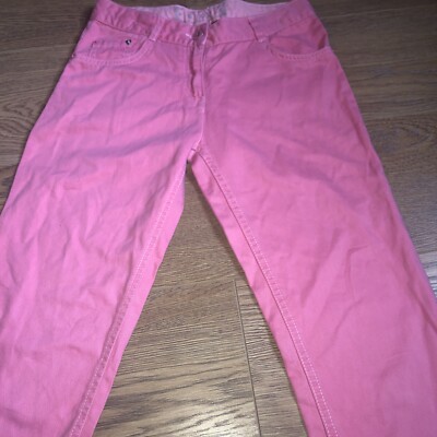 Girls Pink Crop Trousers UK