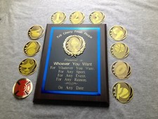 7x9 Cherry Finish Custom Engraved Plaque. FREE Shipping and Unlimited Engraving