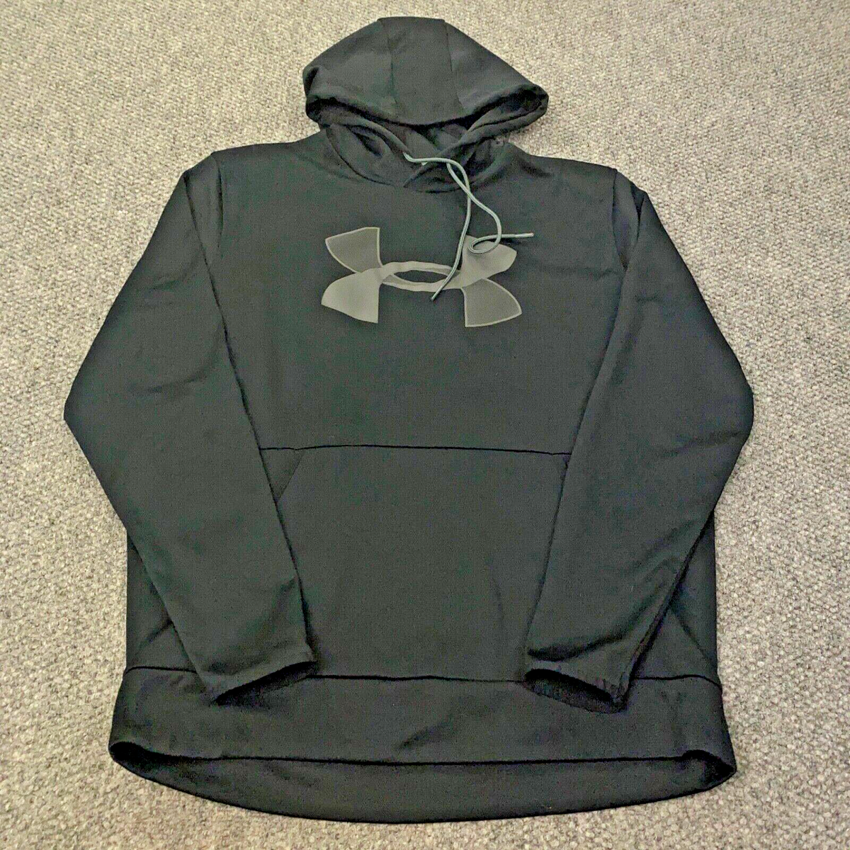 Under Armour ColdGear Mens Hoodie Large Black Loose Sweatshirt - Main Image