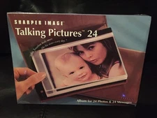 NIB Sharper Image Talking Pictures Photo Album 24 Photos & 24 Messages