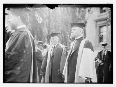 Columbia University commencement: Dr. White GA. Prof. C.F. Chandler in Photo