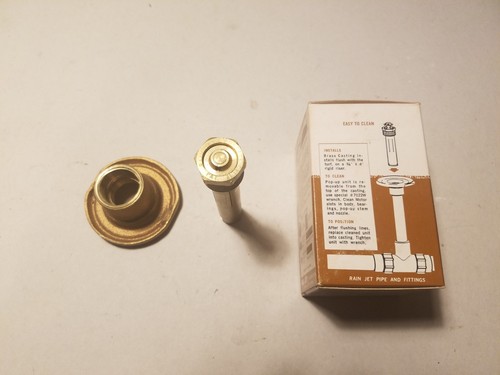 Nos Rain Jet Messing Sprinkler 315C Vollkreis 35 Fuß Durchmesser niedrige Gallonage - Bild 3 von 4