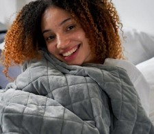 Langria Weighted Gravity Blanket & Soft Cover Aeyla Mela Dupe 12Lbs 48?x72?