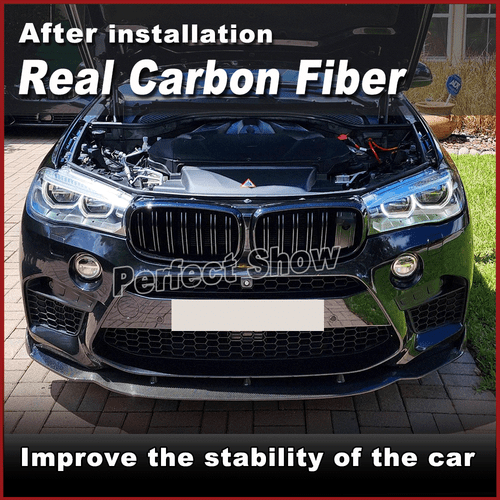Para BMW F85 X5M F86 X6M 14-18 alerón labio carbono alerón delantero espada difusor - Imagen 2 de 11