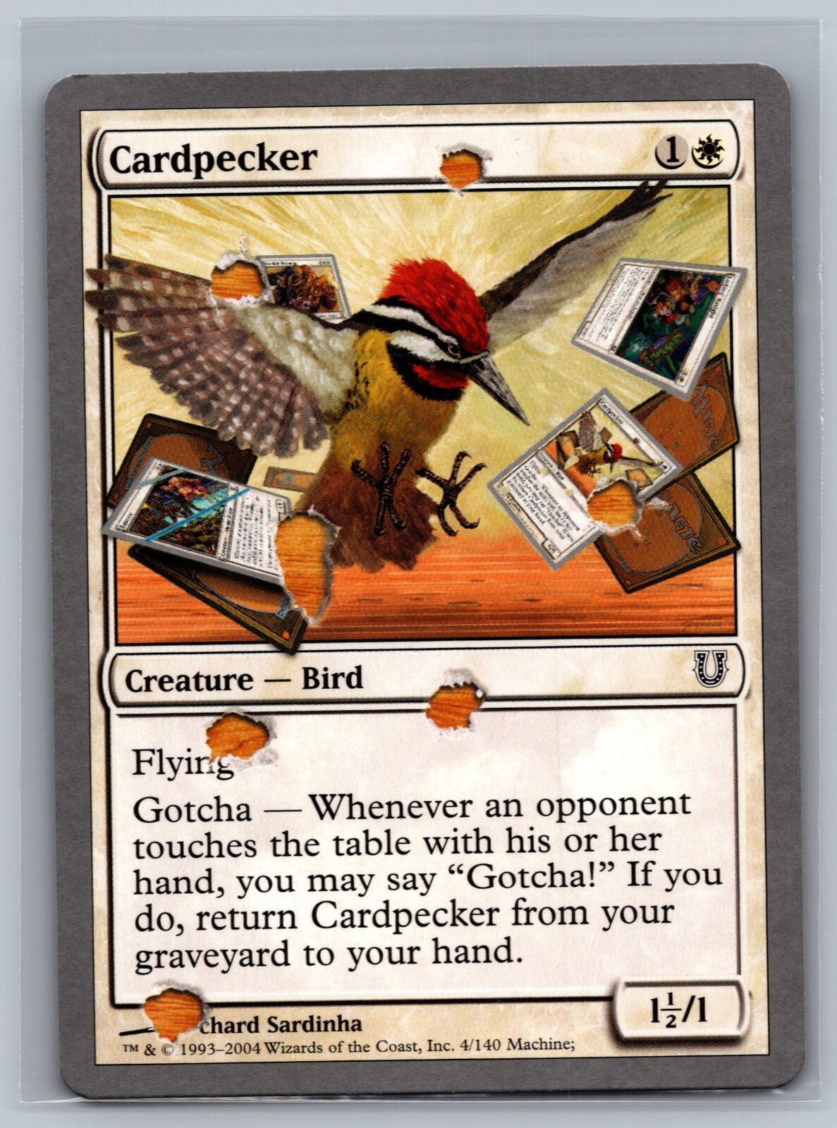 Magic The Gathering Unhinged Cardpecker #4/140 MTG TCG CCG