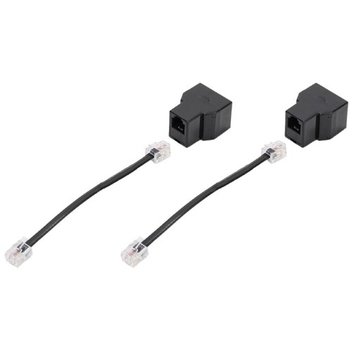 2 Stück RJ11-Telefonkabel-Splitter, 15 cm Kabel, 6P4C, 2 Anschlüsse, Telefo6403 - Bild 5 von 6