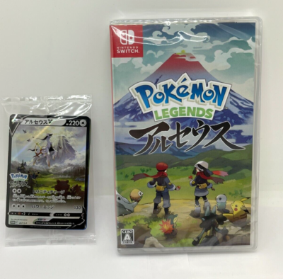 Japanese Pokemon Legends: Arceus - Nintendo Switch With Promo Card