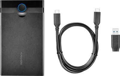 Insignia - 2.5'' SATA to USB-C HDD Enclosure - NS-PC25HDE - OPEN BOX