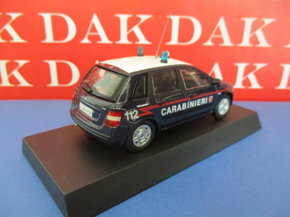 Die cast 1/43 Modellino Auto Carabinieri Fiat Stilo 1.9 Jtd 2001 - Immagine 3 di 3