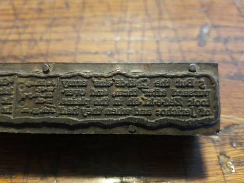 Vintage Letterpress Printing Block Advertising Logo- Scripture L2-B1 - Picture 6 of 11