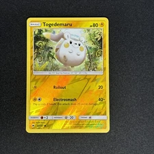 Pokemon Togedemaru 47/147 Reverse Holo S&M Burning Shadows LP Nintendo 2017