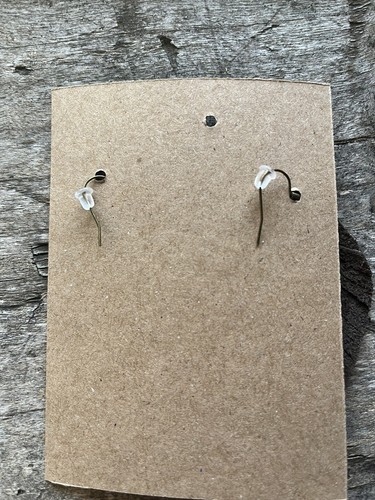 Pendientes de plumas de cuero marrón oscuro BOHO hechos a mano 3" ¡Nuevos! - Imagen 2 de 4