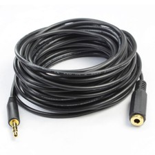 Premium Quality 25FT Aux Stereo 3.5mm Jack Extension Cable-24K Gold Plated lot