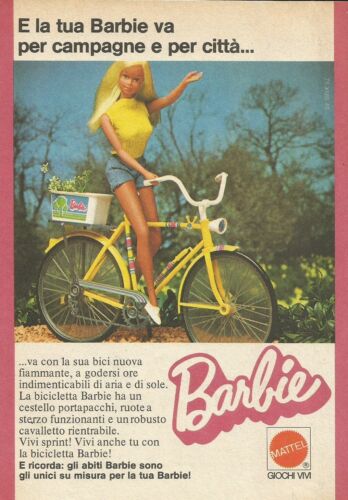 X9385 Barbie IN Bicycle - Advertising 1975 - Picture 1 of 1
