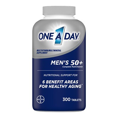 One A Day Herren 50+ Multivitamin Ergänzung, 300 Tabletten, EU-VERKÄUFER
