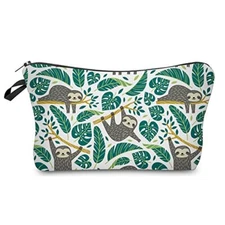  Makeup Case Small, Cosmetic Zipper Bag Waterproof for Purse Sloth D2-51476