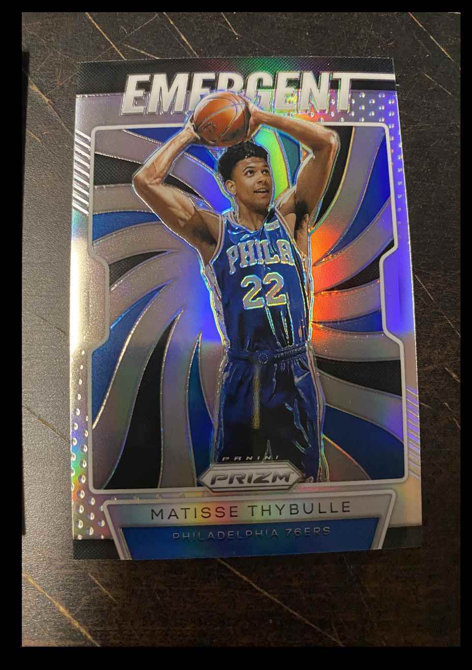 2019-20 PANINI PRIZM EMERGENT MATISSE THYBULLE RC PHILADELPHIA 76ERS #18
