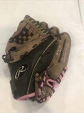 Rawlings WFP120 12" Fastpitch Softball Glove Right Hand Throw Brown Pink