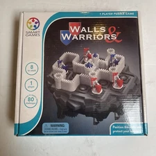 Walls And Warriors Smart Games Solo Single Player Strategy Puzzle Game Complete