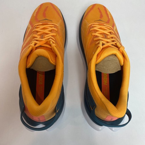 Zapatos para correr Hoka One para hombre Mach supersónicos amarillo radiante/camelia talla 12,5D - Imagen 6 de 7