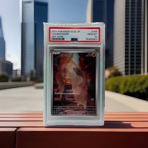 [PSA 10] Charmander 168/165 151 SV2a AR Art Rare Holo Japanese POKEMON