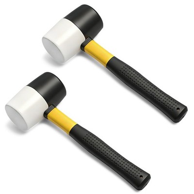 Gummihammer Hammer 12 Unzen, 2 Stück gelb-schwarz 