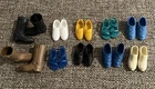 Vintage Ken Barbie Doll Shoes Lot 10 Full Pairs Sneakers, Boots, Sandals Plastic
