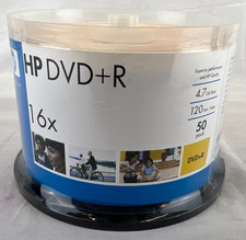 NEW HP DVD+R 16x 50 Pack NEW SEALED Blank DVD R  4.7GB