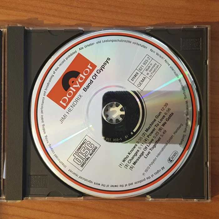 JIMI HENDRIX Band Of Gypsies WGER FULL SILVER EX/EX(CD) - Bild 3 von 4