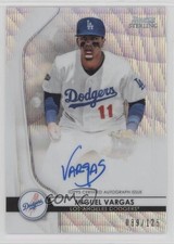 2020 Bowman Sterling Prospect Wave Refractor 89/125 Miguel Vargas Auto 1at6