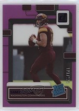 2022 Panini Clearly Donruss Rated Rookie Purple 171/175 Sam Howell #55 12yh
