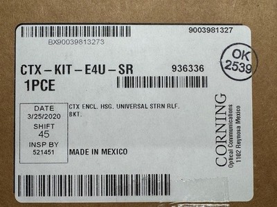Corning Centrix Sys Enclosed Housing Acces. Kit  Standard Strain-Relief Bracket