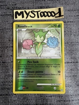 Pokemon Karte Roselia 96/130 Reverse Diamant Und Perle Französisch Gebraucht