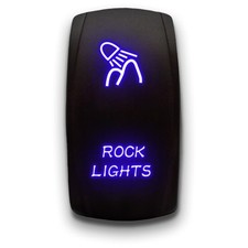 Rock Lights Blue LED Laser Etched Toggle Switch 20A 12V 5Pin DPST
