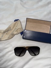 Rare Louis Vuitton Evidence Millionaire Sunglasses-Black/Gold 100 Authentic LV