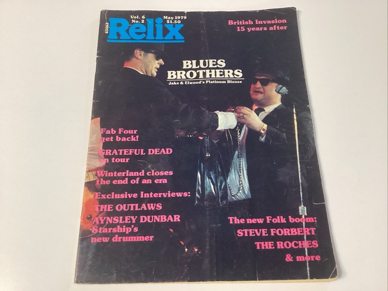 DEAD RELIX Vol. 6 # 2 BLUES BROTHERS WINTERLAND Closes  GRATEFUL DEAD Reviews