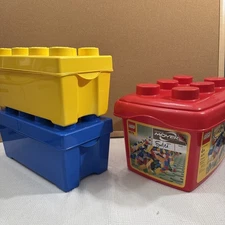 LEGO Storage Bricks (3) Empty Toys R Us Exclusive Stackable Collector Organizer