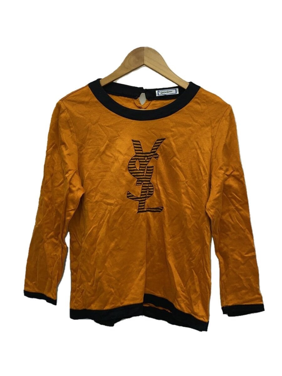 YVES SAINT LAURENT Maglietta manica lunga arancione M