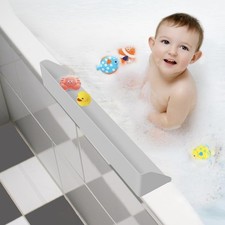 Lot Of 3 Splash Guard for Bathtub, 3.8" X 3.6" Silicone Bath Tub Splash Guard