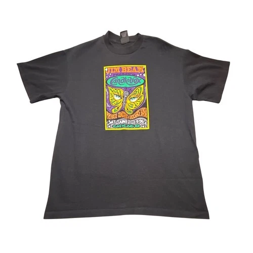 Candlebox Jim Beam Private Concert T-Shirt XL G 1990s vintage concert t-shirt, vintage, size XL, single stitch, B+ condition