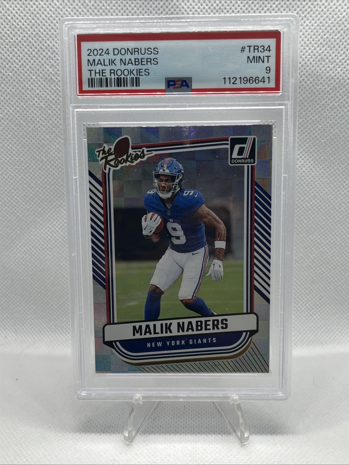 2024 Panini Donruss - The Rookies Malik Nabers #TR-34 (RC) NY Giants