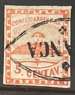 ARGENTINA 1858 Confederation 5c red