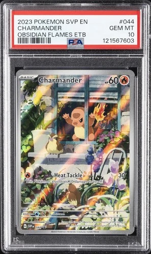 2023 POKEMON SVP EN-SV BLACK STAR PROMO #044 CHARMANDER PSA 10