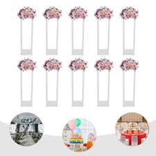 10PCS Clear Acrylic Flower Stand, Acrylic Flower Stand for Wedding Centerpieces