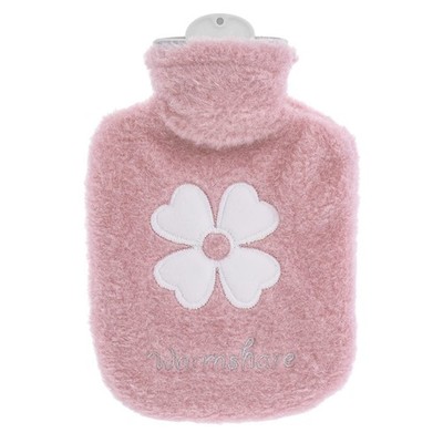 Wärmflasche, 500 ml kleine Flasche mit Einheitsgröße, rosa 
