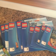 Lego CITY Building Instruction Manual Book Booklets ~ 34 Total